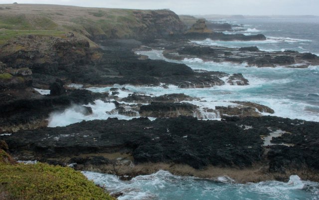 Now that's spectacular. And a little dangerous. Rock fishermen are lost regularly, sadly.
