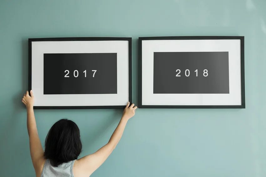 New year concept. 2016 to 2017.