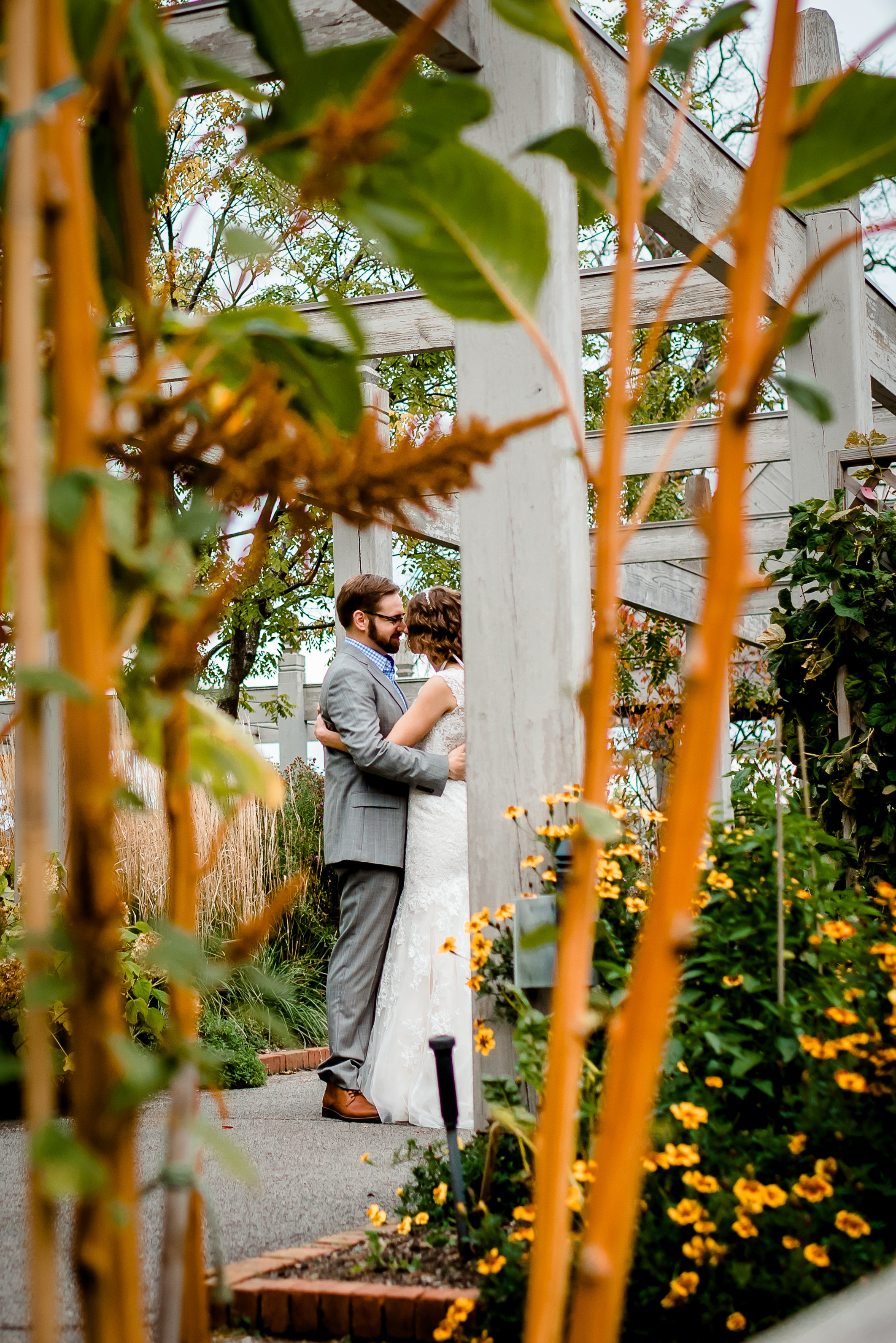 Minnesota Landscape Arboretum Wedding - Bride and Groom - Twin Cities Wedding Photographer