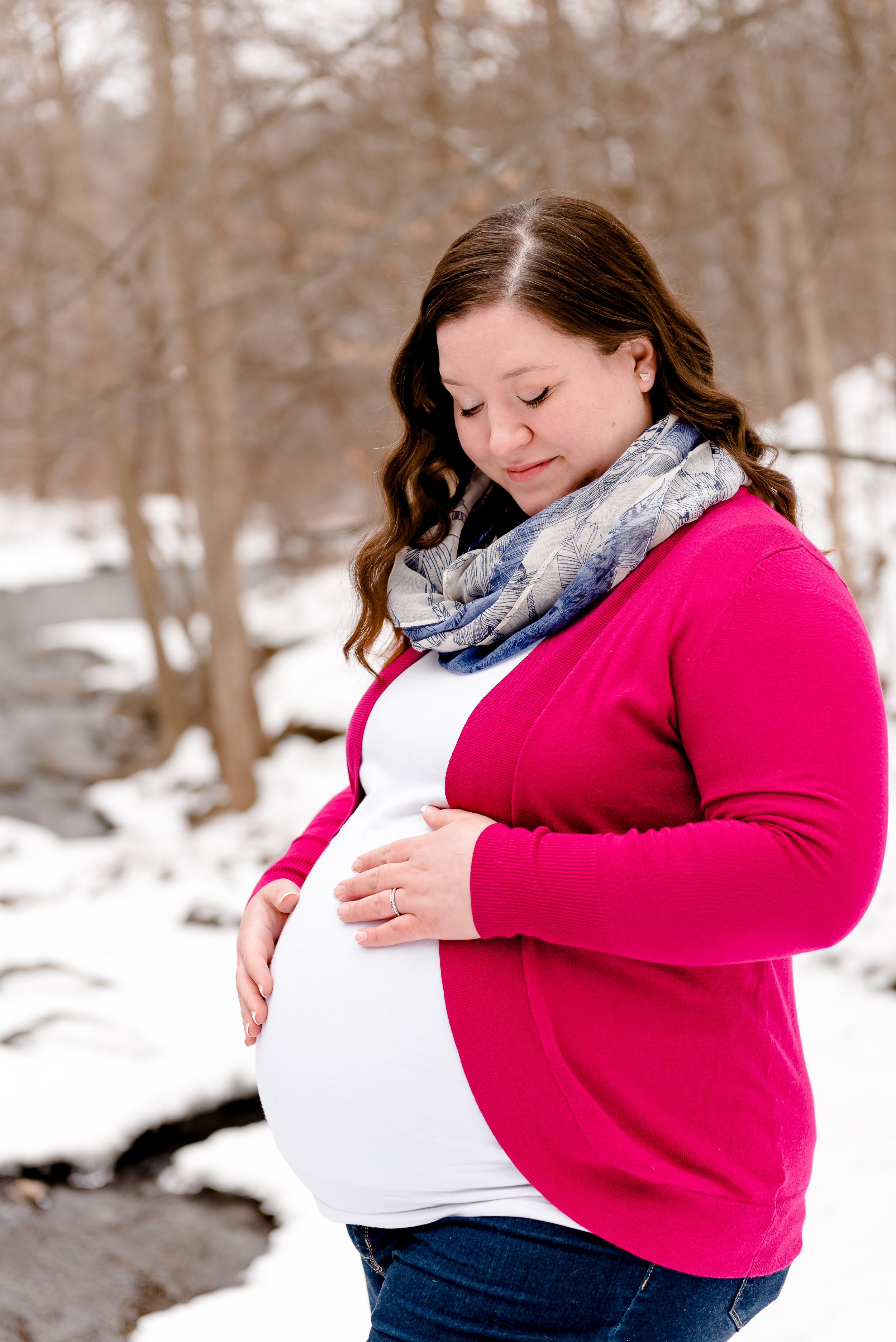 Winter Maternity Session - Twin Cities Pregnancy Photographer