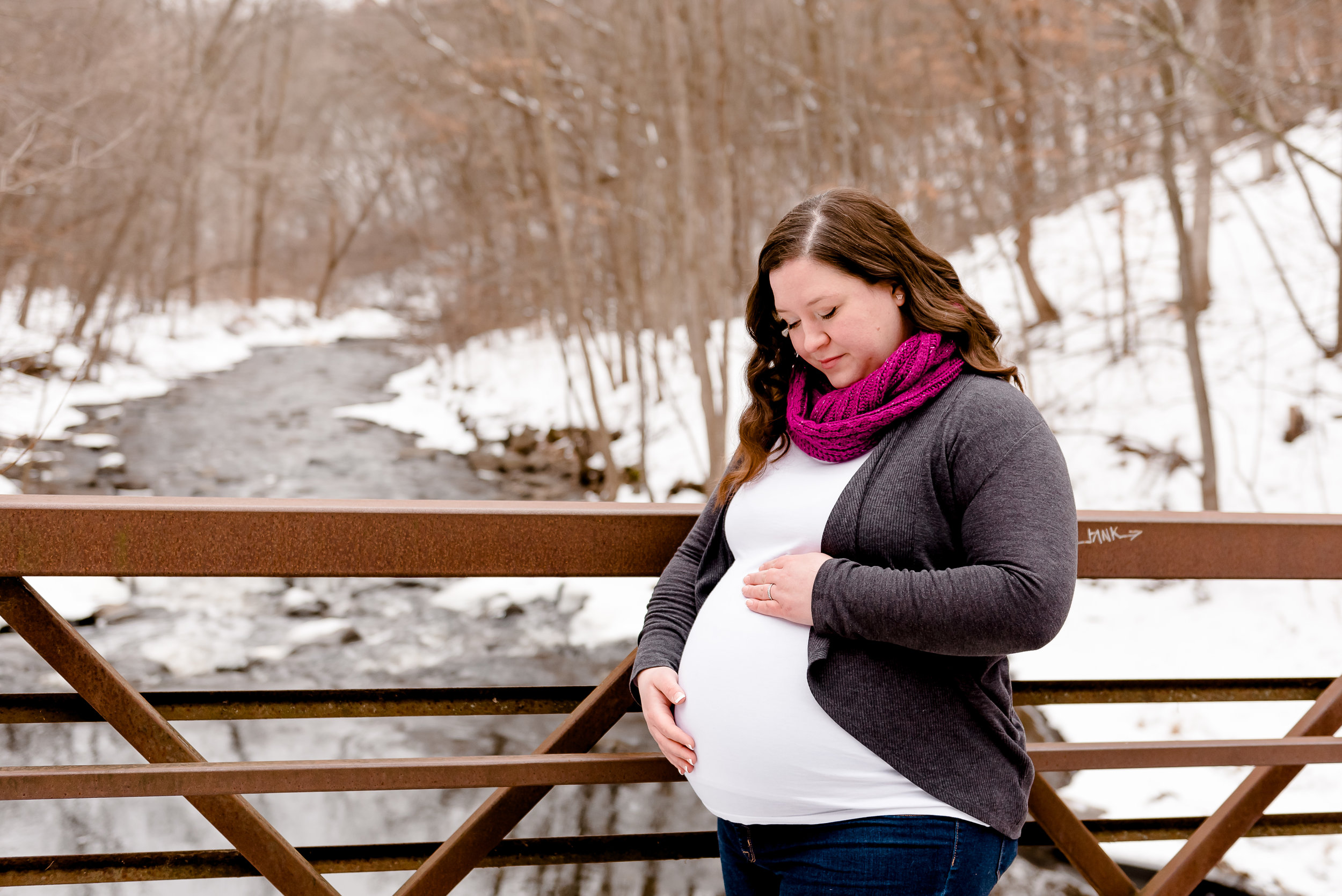 Minnesota Winter Maternity Pregnancy Photo Ideas - Laura Robinson Photography