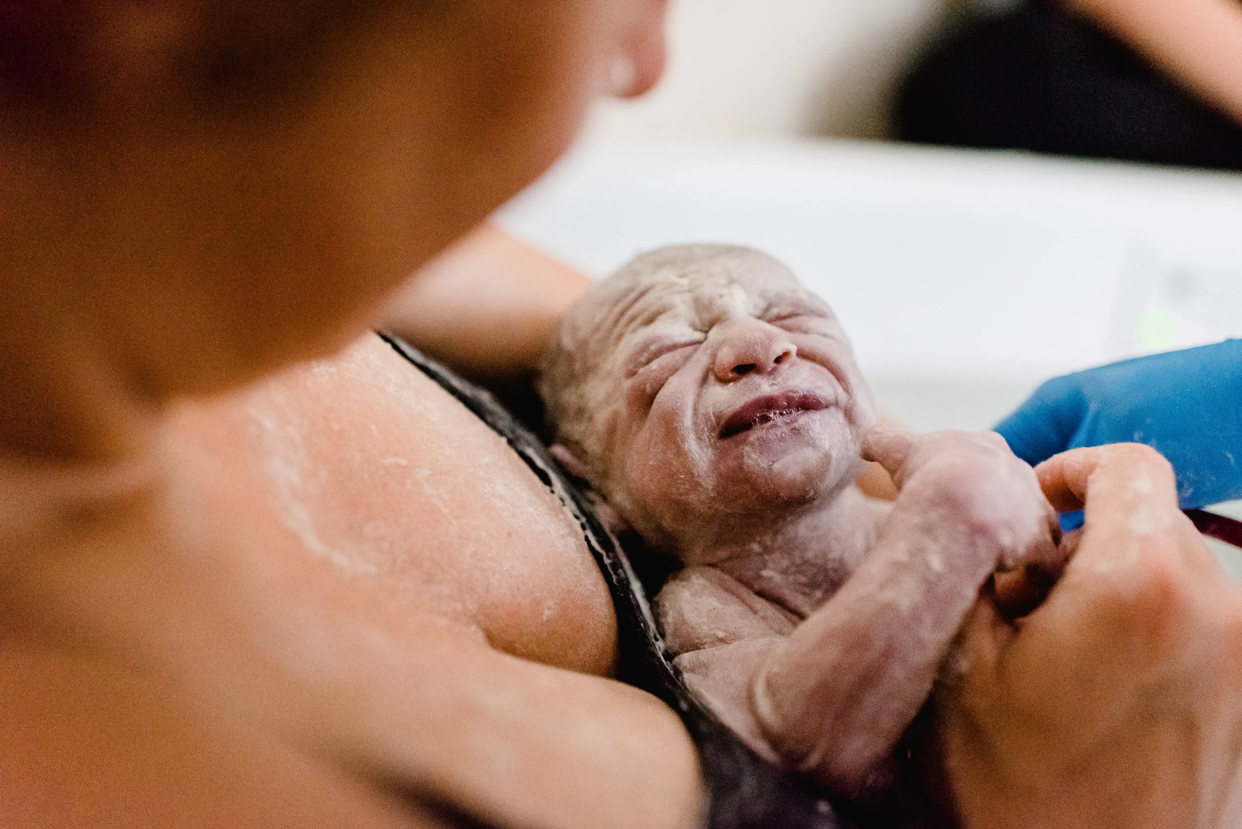 Cheesy Vernix Baby - Health Foundations Birth Center - Twin Cities Birth Photography