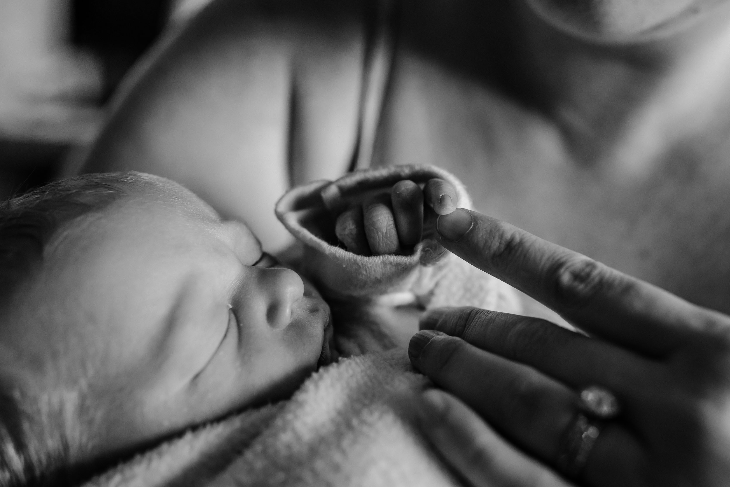 Little baby fingers Baby's First Day Fresh 48 Session - Minneapolis Birth Photographer