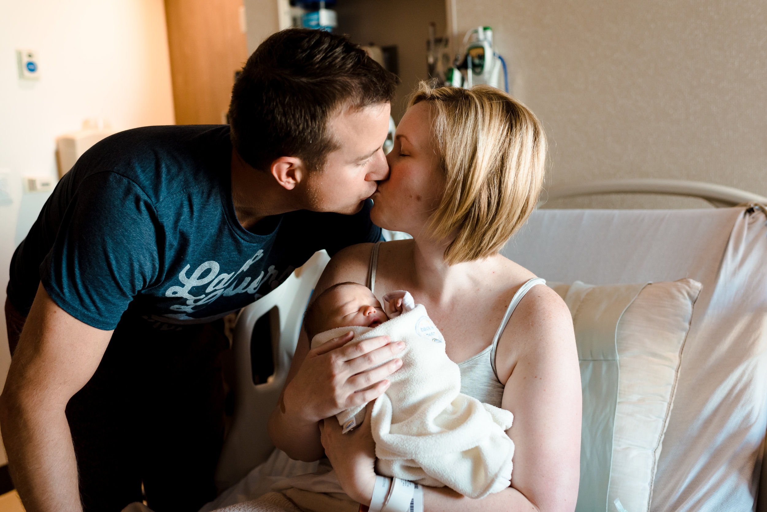 First family photo - fresh 48 session - Twin Cities baby photographer