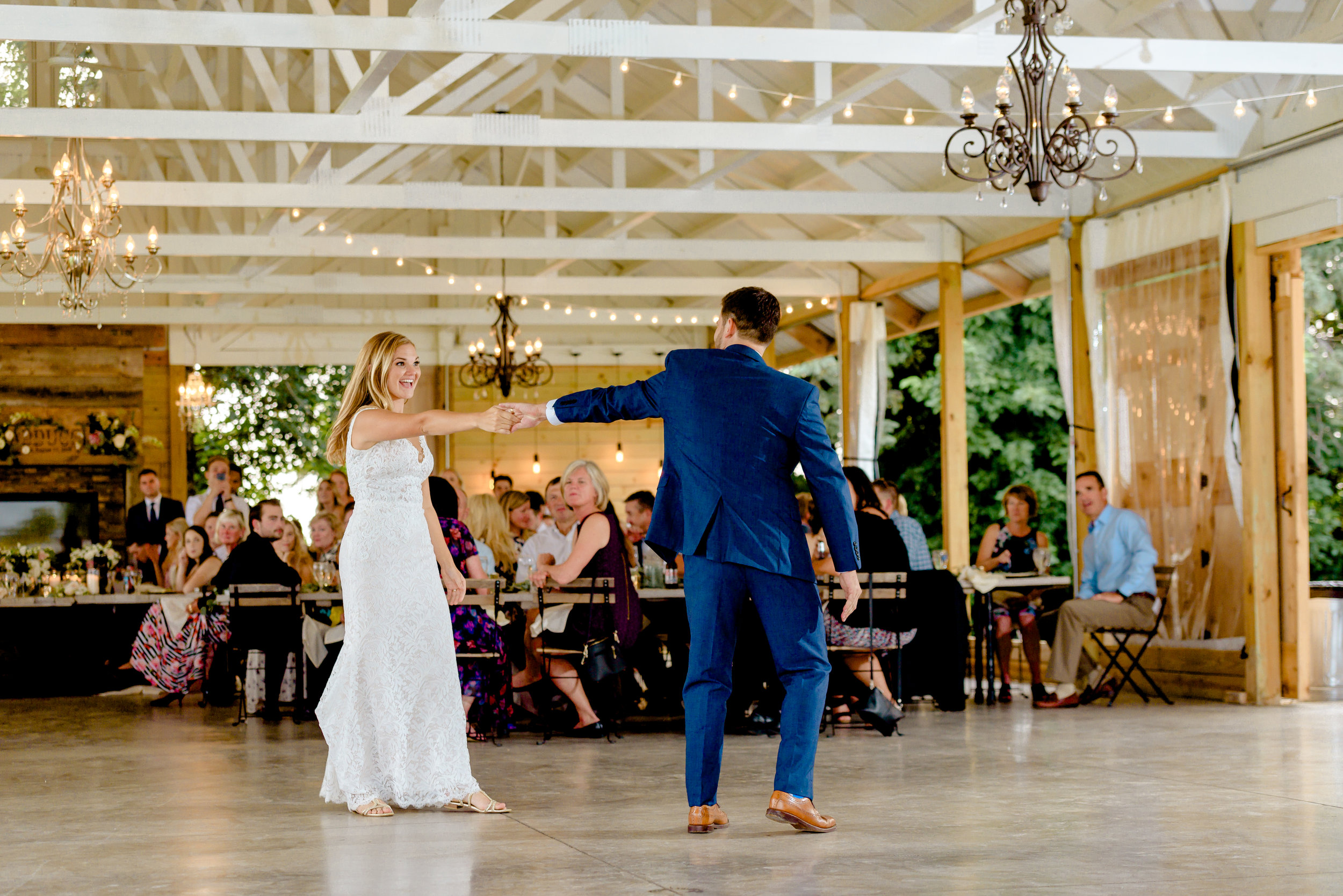 First Dance at Legacy Hill Farm - Best Wedding Photographers in MN