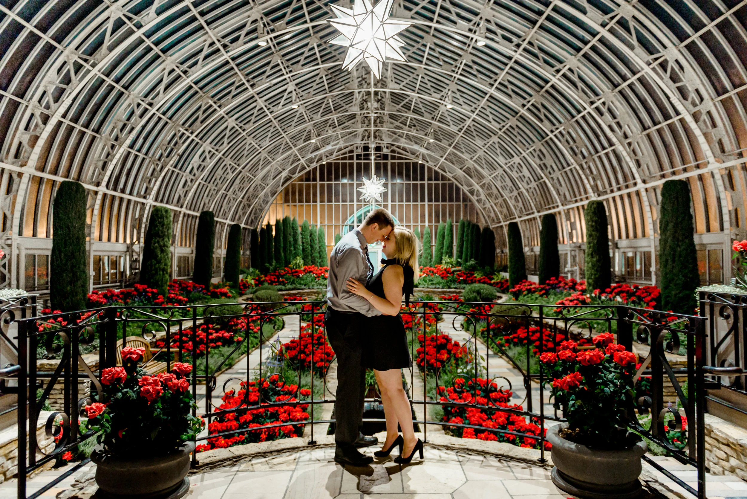 Best Places to Take Engagement Photos in MN - Como Conservatory in St. Paul - Minneapolis Wedding Photographer