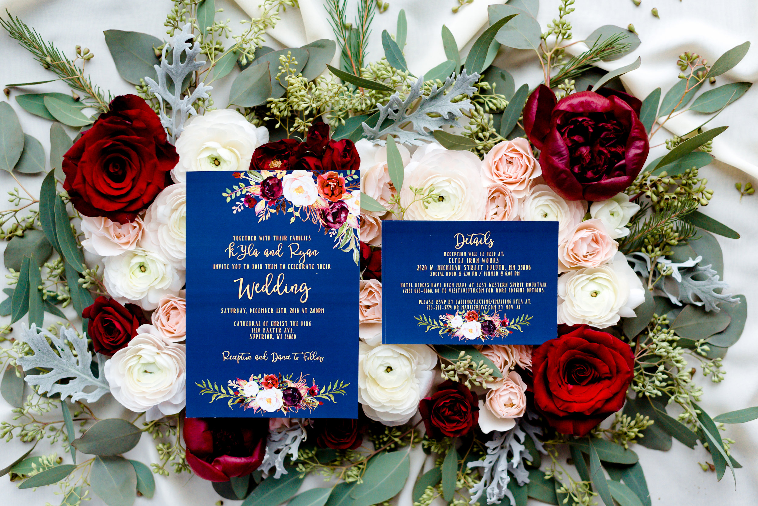 Luxury Wedding in Duluth MN - Destination Wedding Details Invitation Suite