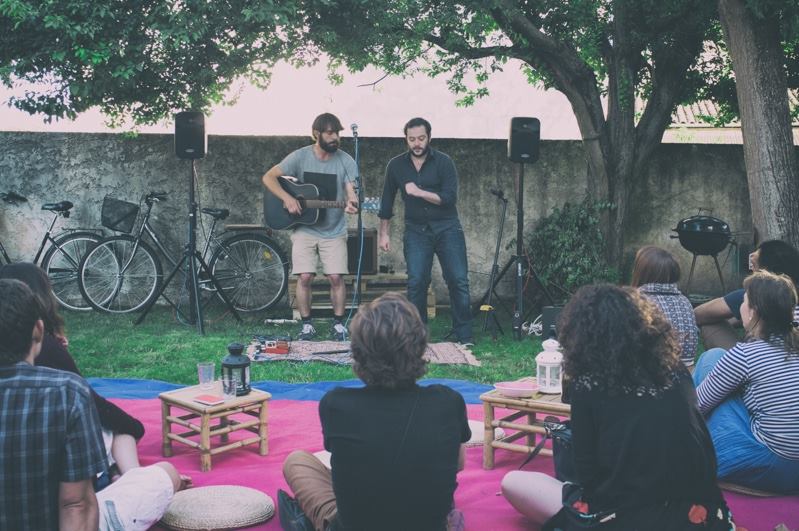 Thomas Skrobek et François Guedon lors des concerts chez vous