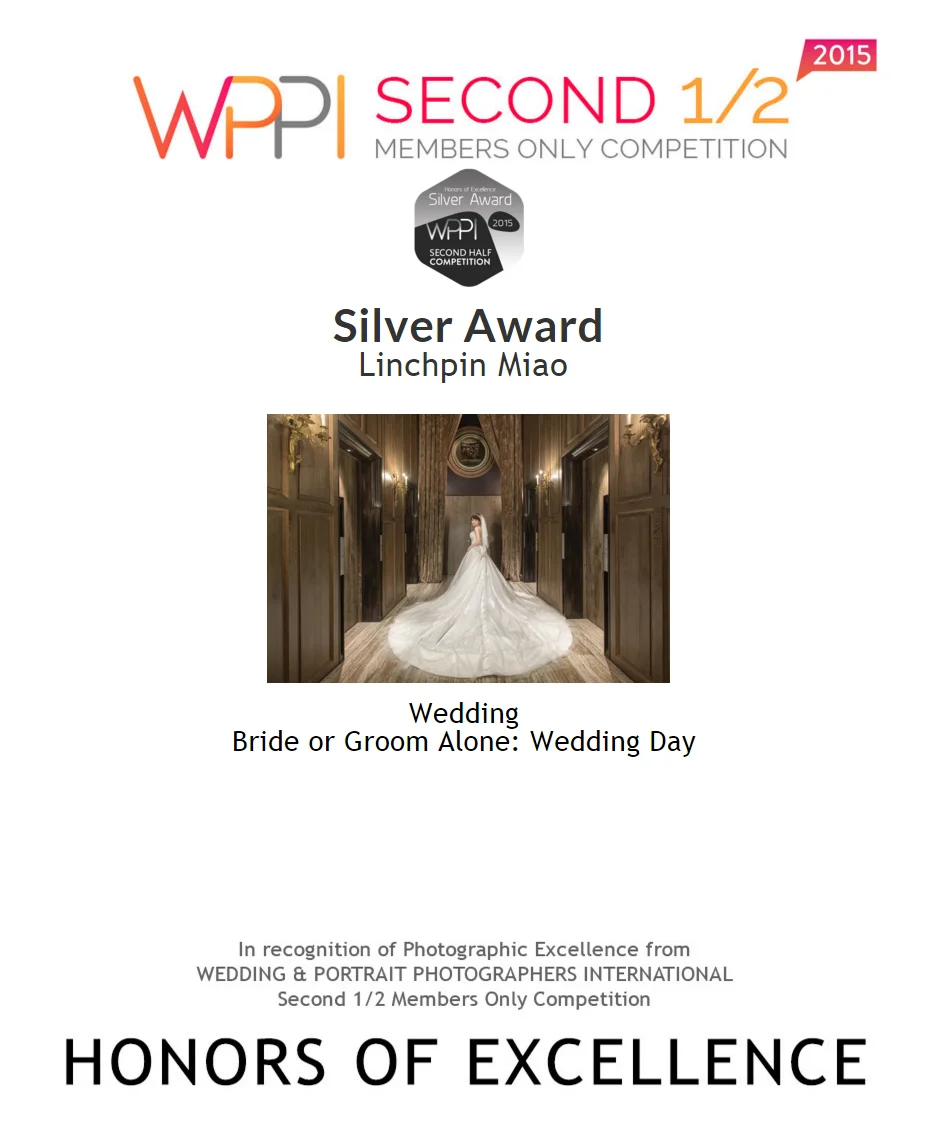 WPPI SECOND 1/2, 2015 : Bride or Groom Alone: Wedding Day