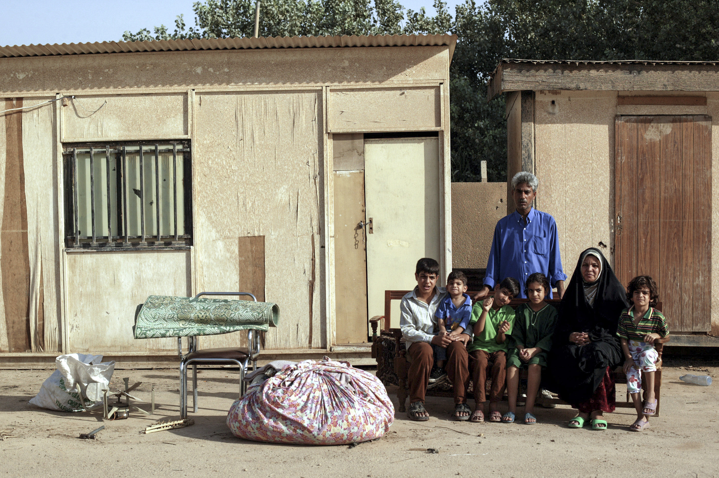After Sadam Hussein's regime fell, Sadai Ali Khairalah's family was forced out of their home by Iraqi Iranians returning to reclaim their property after a period of exile. 