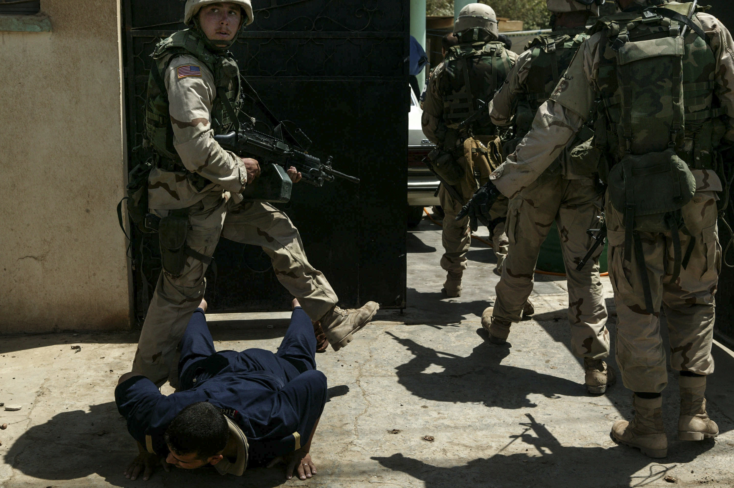 US soldiers entered a house to search for reported rocket propelled grenades (RPGs). After the raid, which turned up no weapons, the military realized they had entered the wrong house.