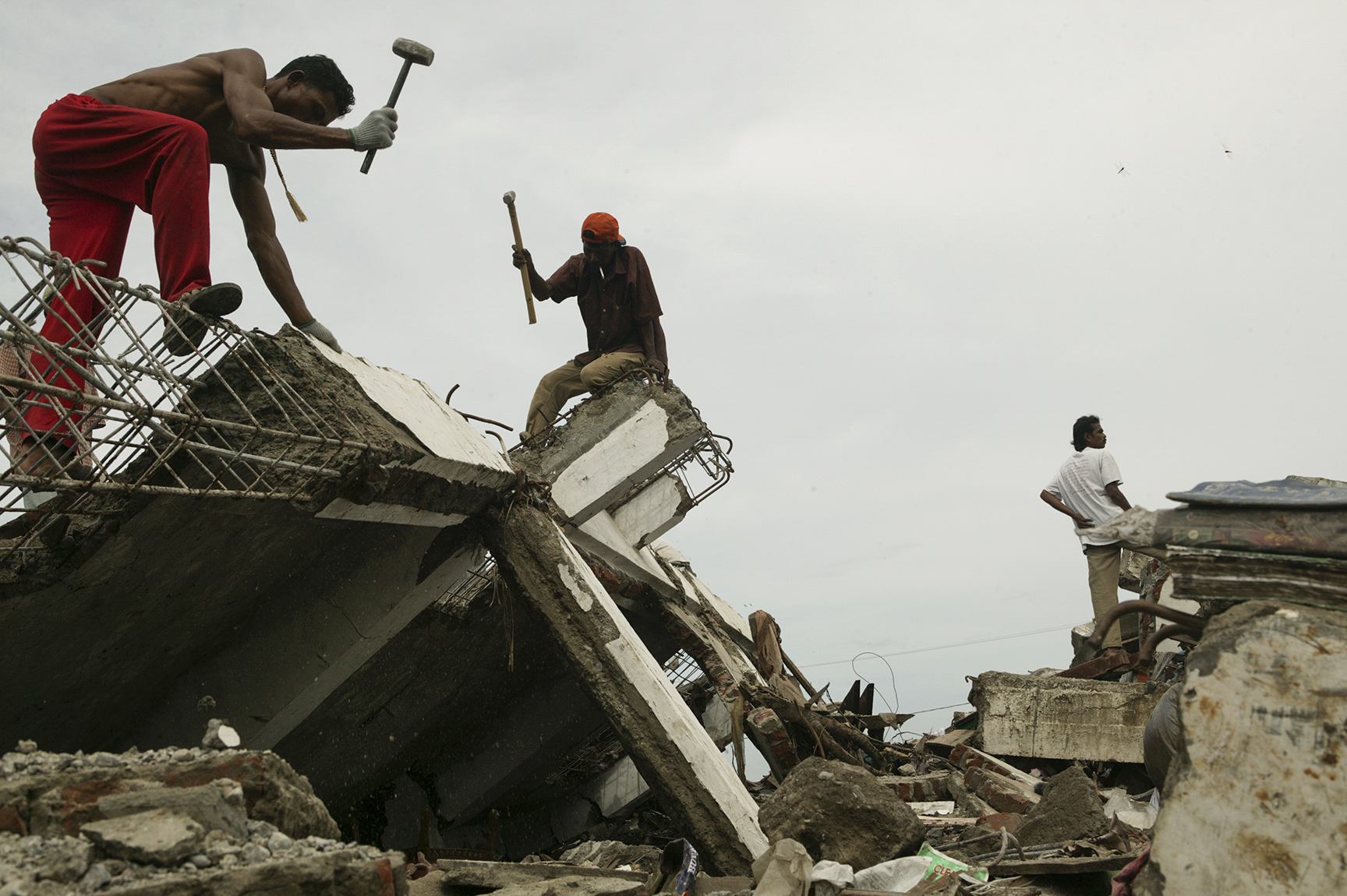  A massive undertaking of clearing debris and rubble had just begun. 