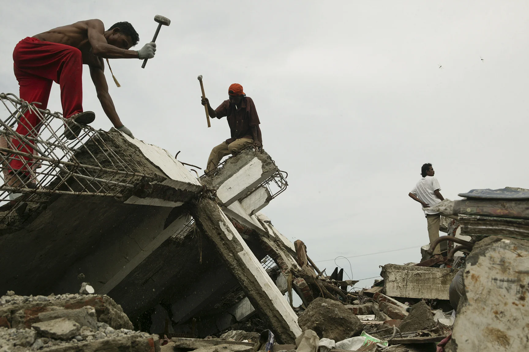 A massive undertaking of clearing debris and rubble had just begun.