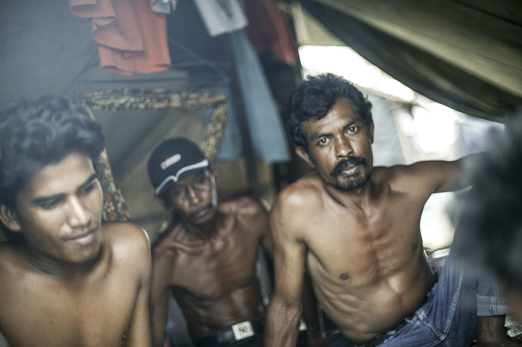  Survivors&nbsp;still living in&nbsp;tents used for temporary shelters. 