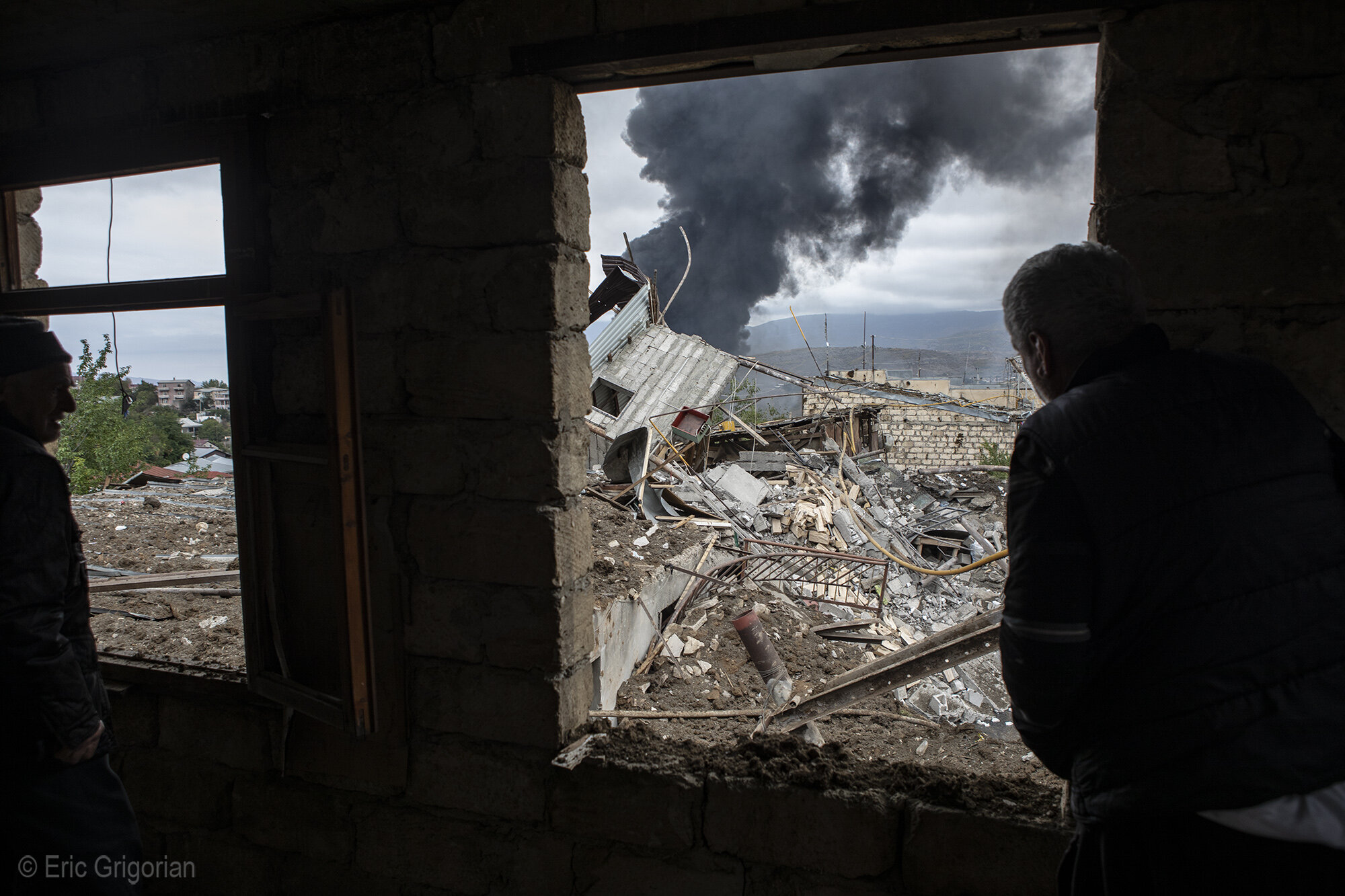 Another residential neighborhood was bombed by an Azerbaijan aircraft on October 4. 