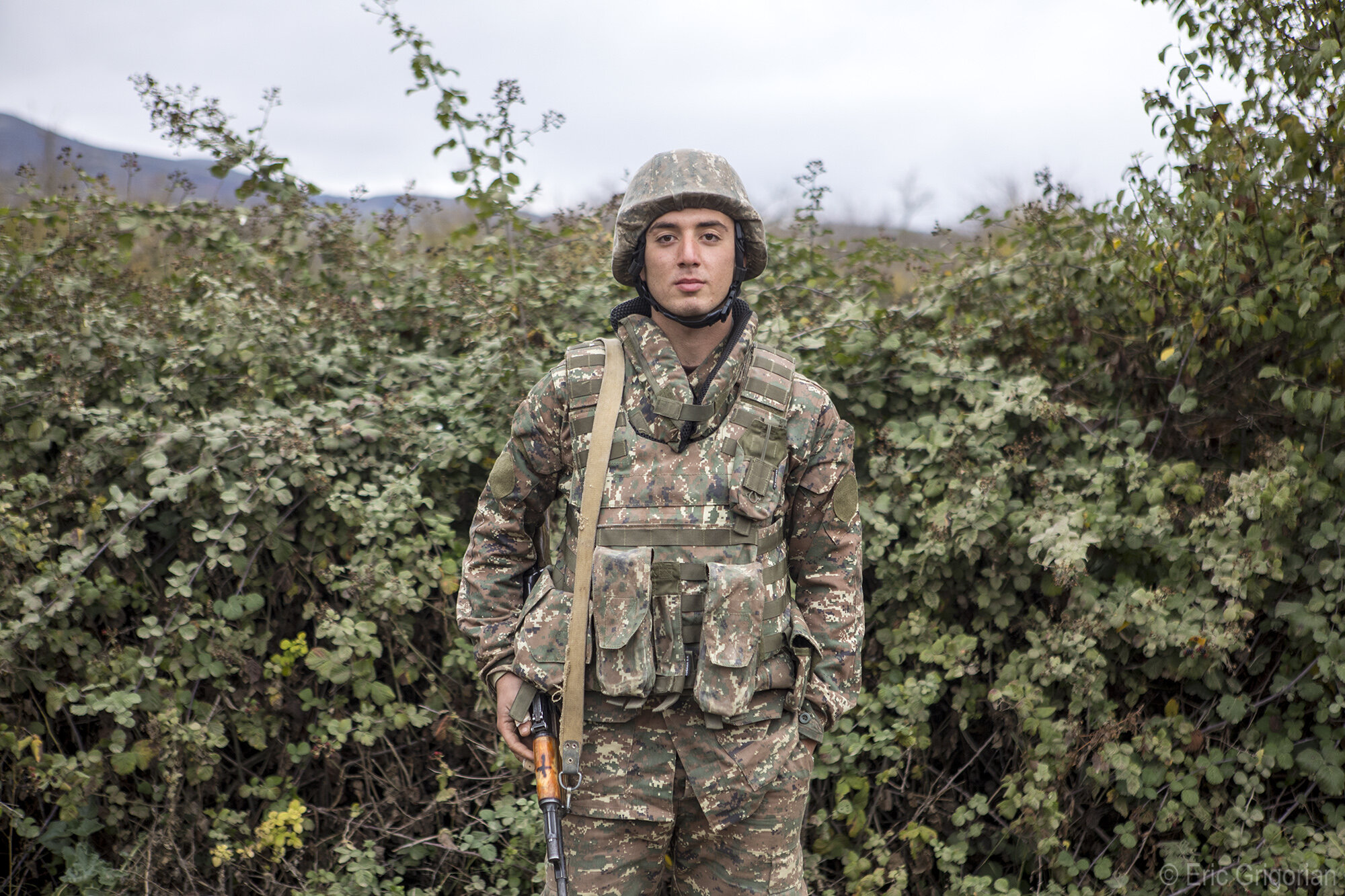  An Armenian soldier guarding Amaras Monastery on Nov. 13. 