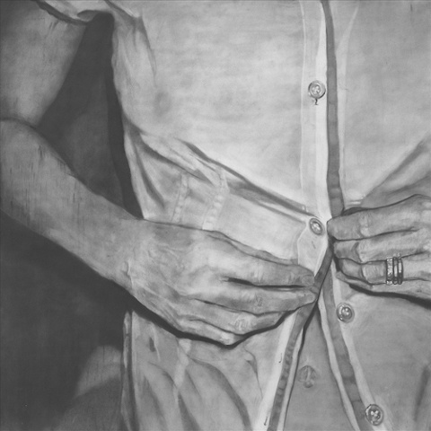    Untitled (Undone) ,&nbsp; 2006 Charcoal on paper 60" sq. 