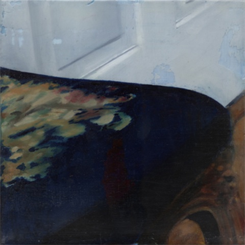    Untitled (Exit) ,&nbsp; 2004 Encaustic on panel 8.5" sq (16" sq. framed)   private collection, Wilmington, DE  