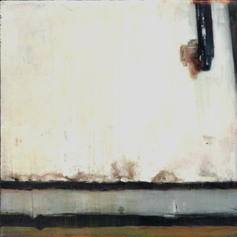    Untitled (Penury) ,&nbsp; 2007 Encaustic on panel 8.5" sq (16" sq. framed)   private collection  