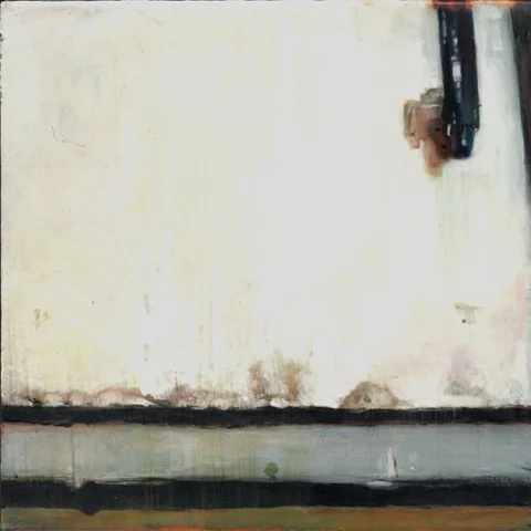 Untitled (Penury) , 2007 Encaustic on panel 8.5" sq (16" sq. framed) private collection