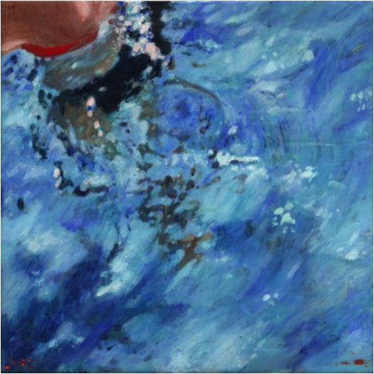   Untitled (LC,M),&nbsp; 2006 Encaustic on panel 8.5" sq.   private collection  