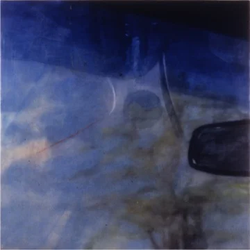 Roadtrip (Kemmons Wilson's Dream) , 1996 Encaustic on panel 10" sq.