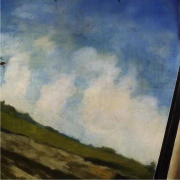 Roadtrip (Kemmons Wilson's Dream, 3) , 1996 Encaustic on panel 60" sq.