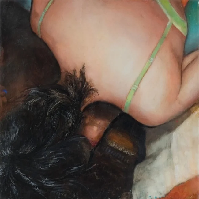 Untitled (Passage: Twenty-Seven) , 2013 Encaustic on panel 8.5" sq.