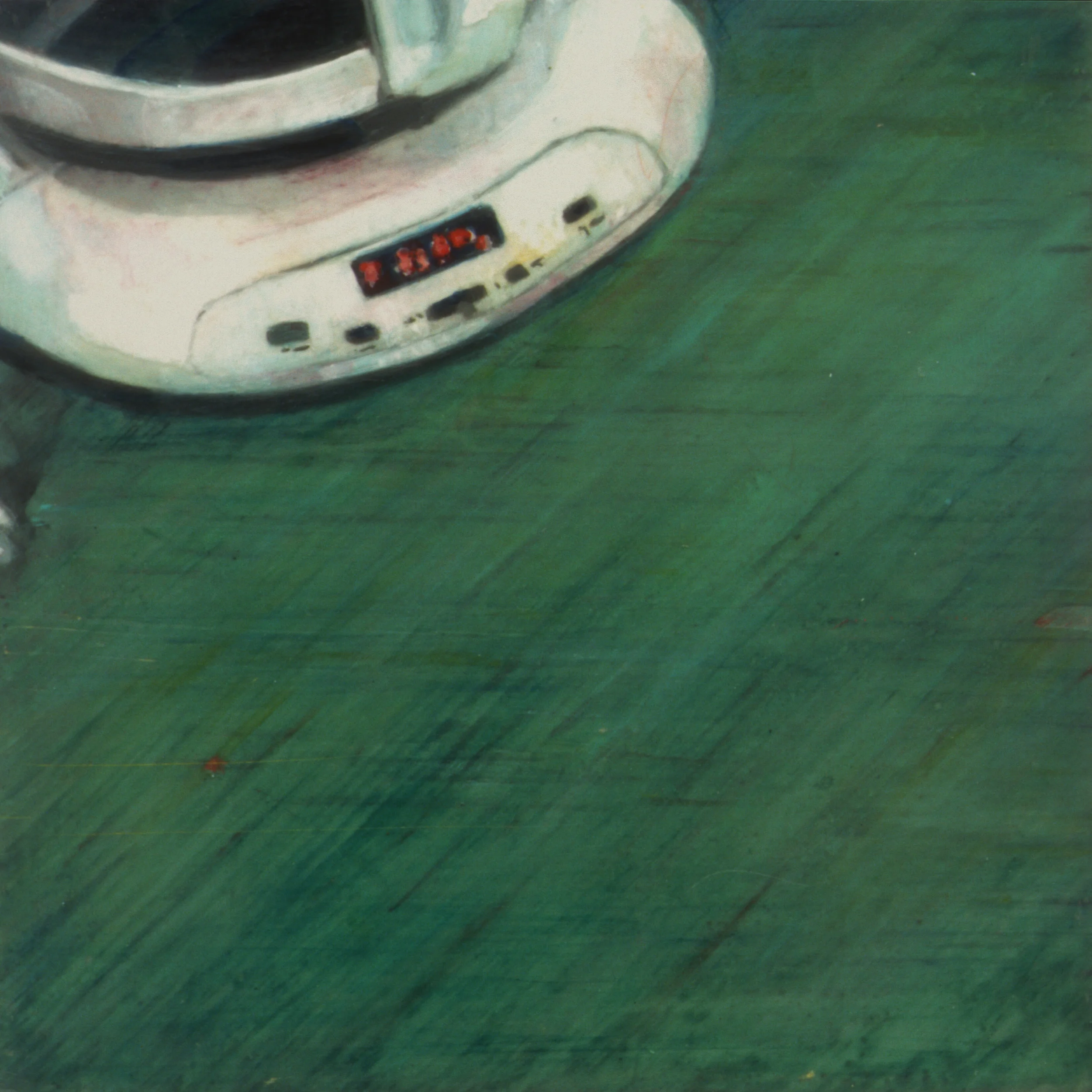Untitled (3:02am) , 2004 Encaustic on panel 8.5" sq.