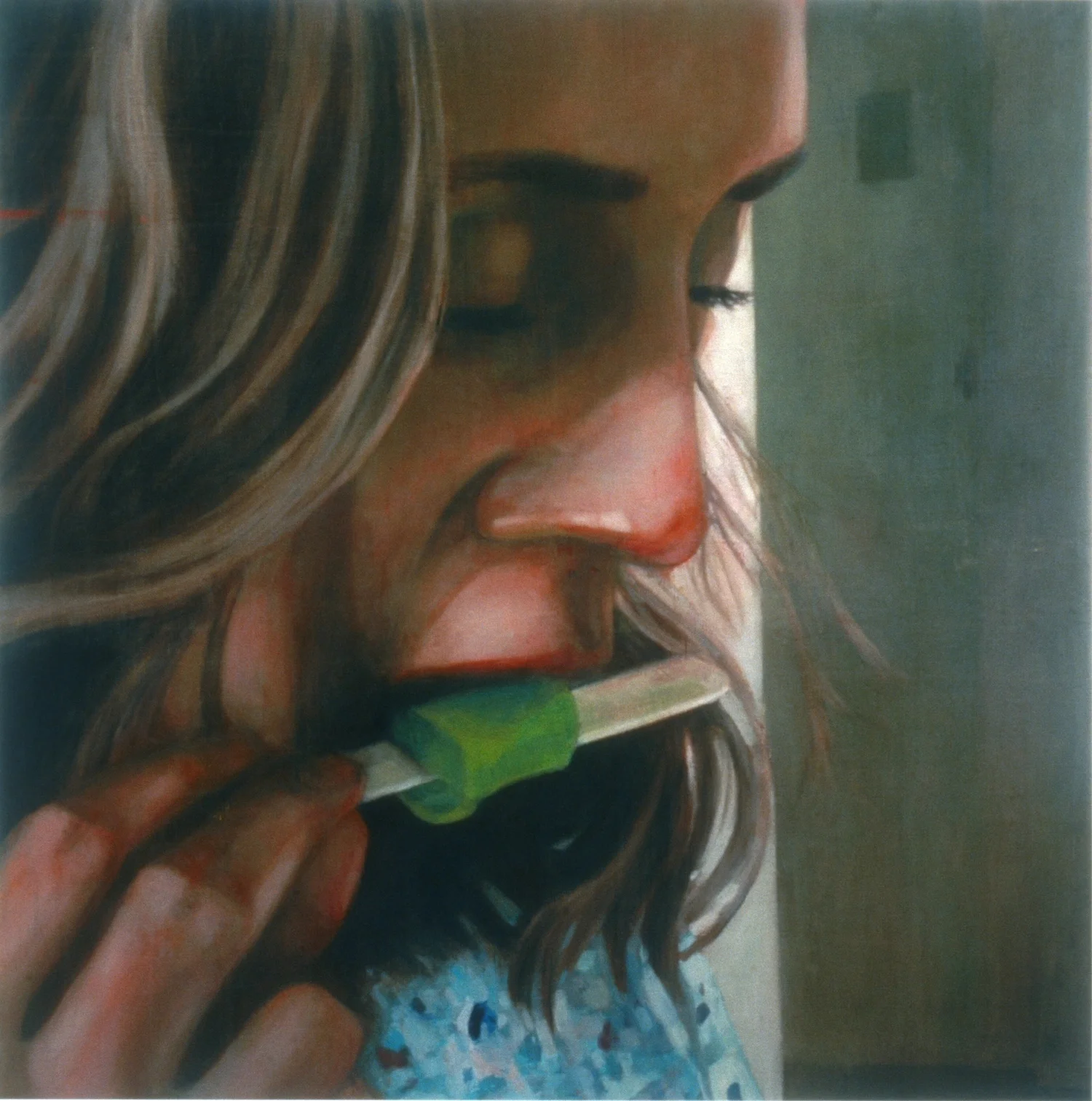 Untitled (Repose) , 2005 Encaustic on panel 72" sq.