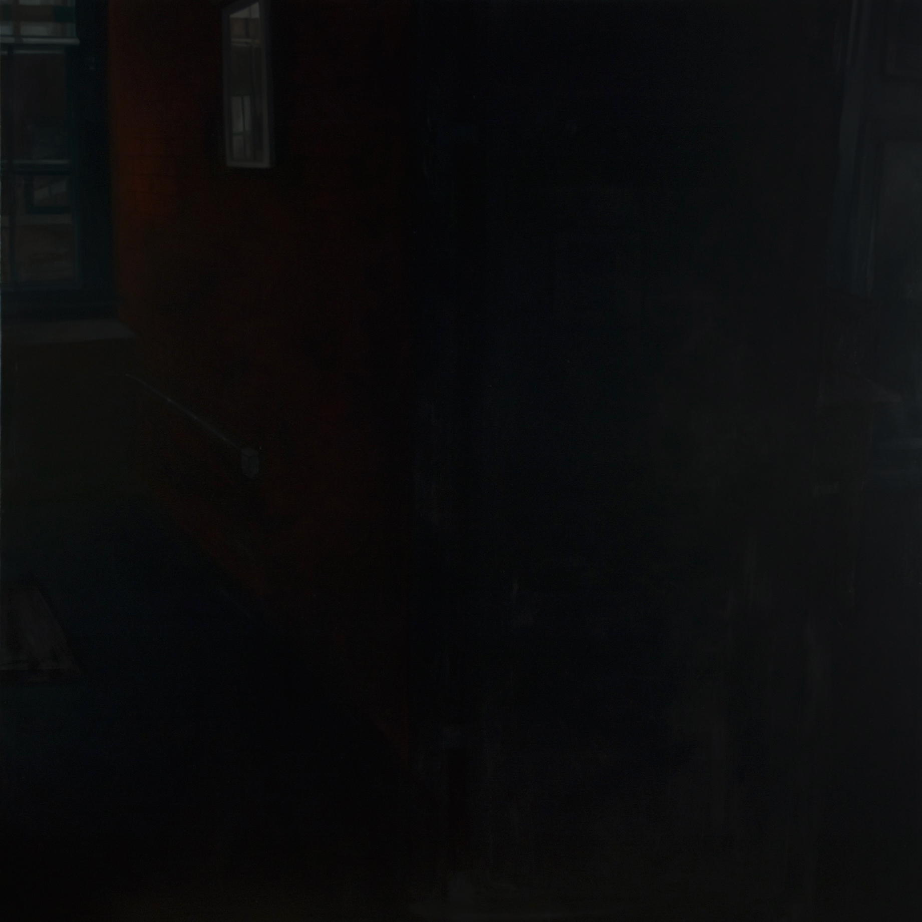   Untitled (Black Interior) , 2014 Oil on canvas 60" sq. &nbsp; 