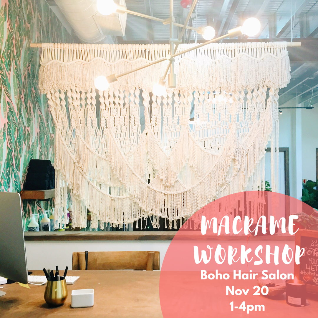 Boho Hair Salon | Asbury Park Wall Hanging Workshop