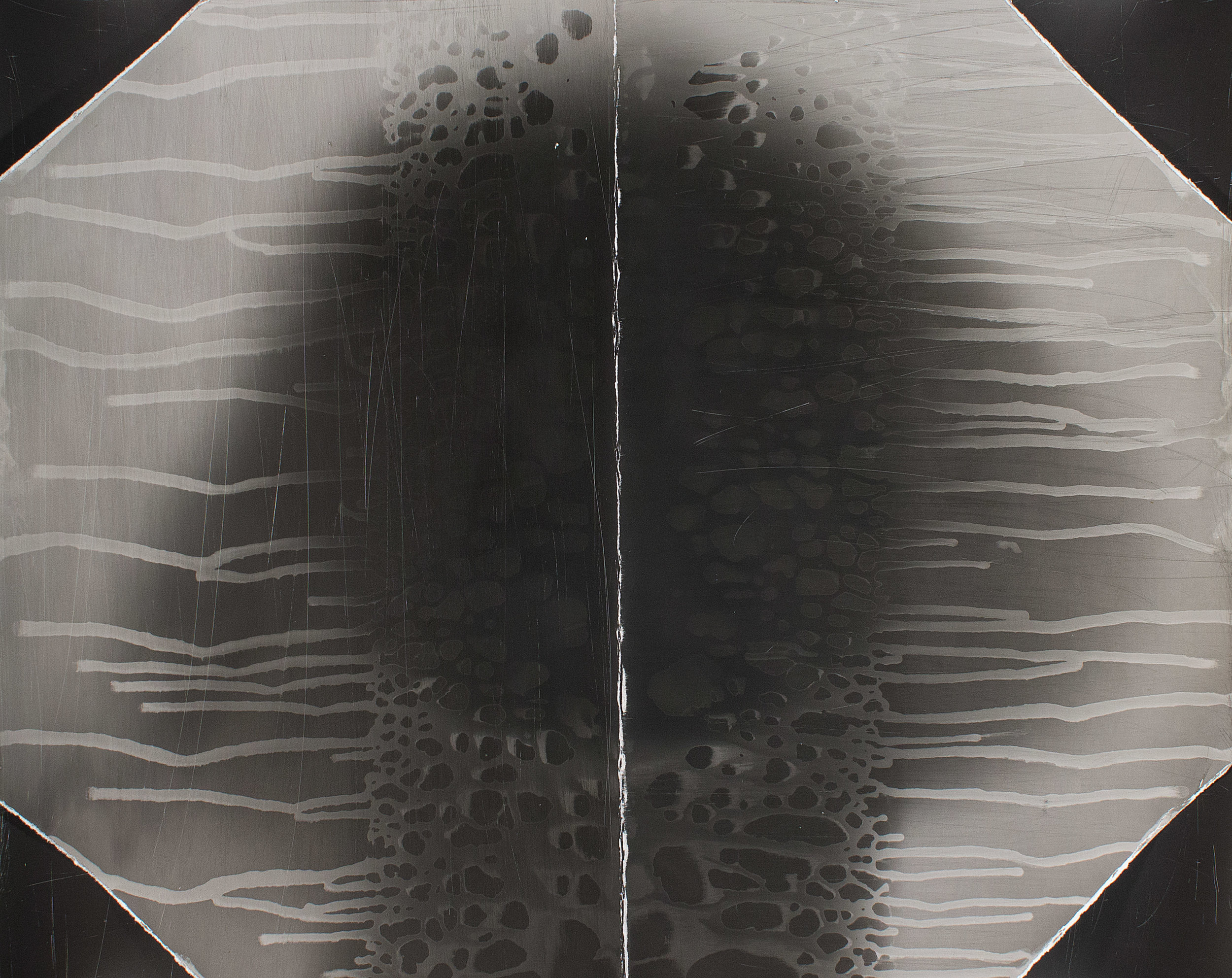 Light and Developer 07, 2015, Gelatin-Silver chemigram / collage