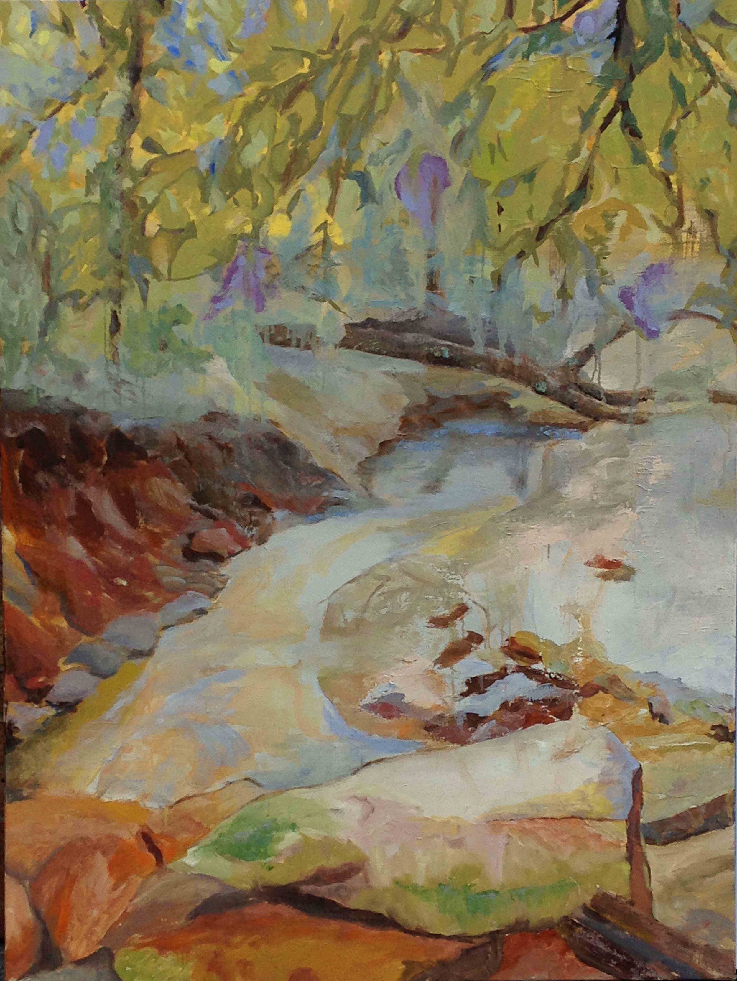 Immel Creek 1, Oil on Canvas, 48" x 36", 2015, $3900