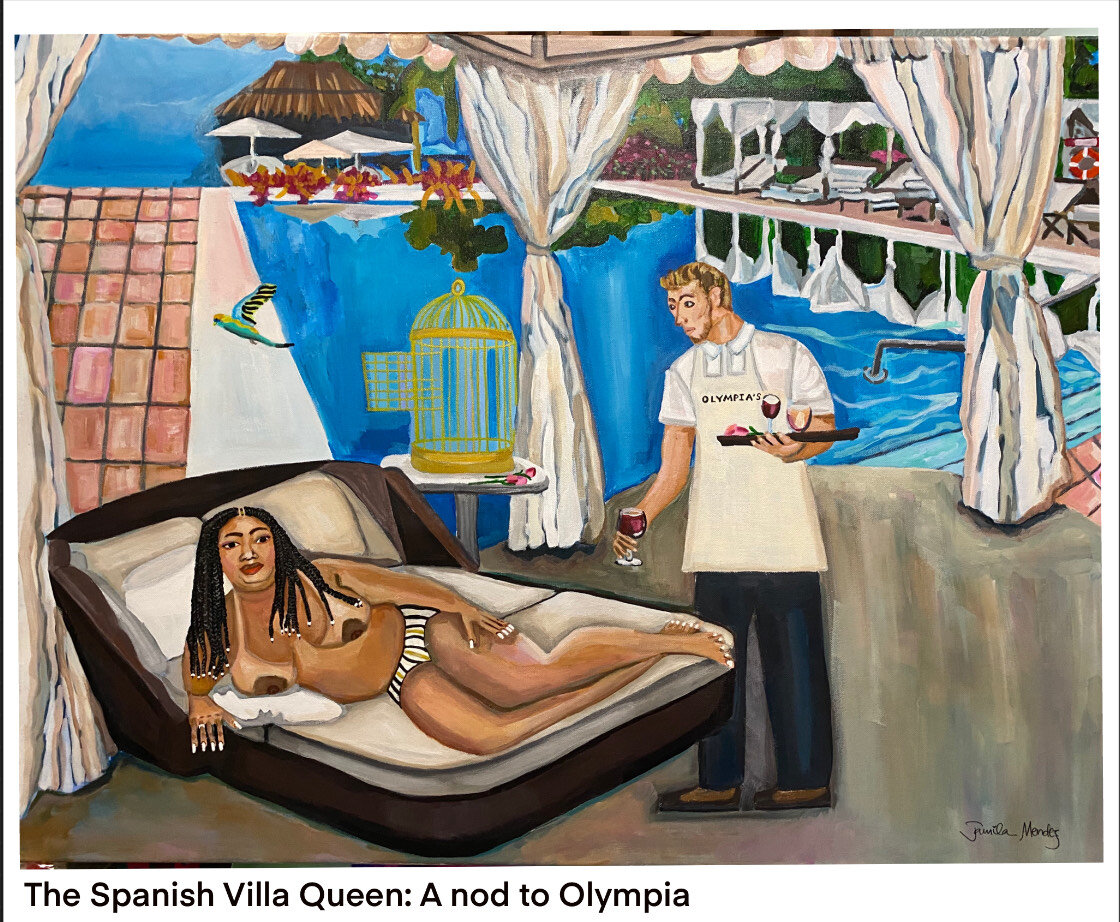 The Spanish Villa Queen: A nod to Olympia