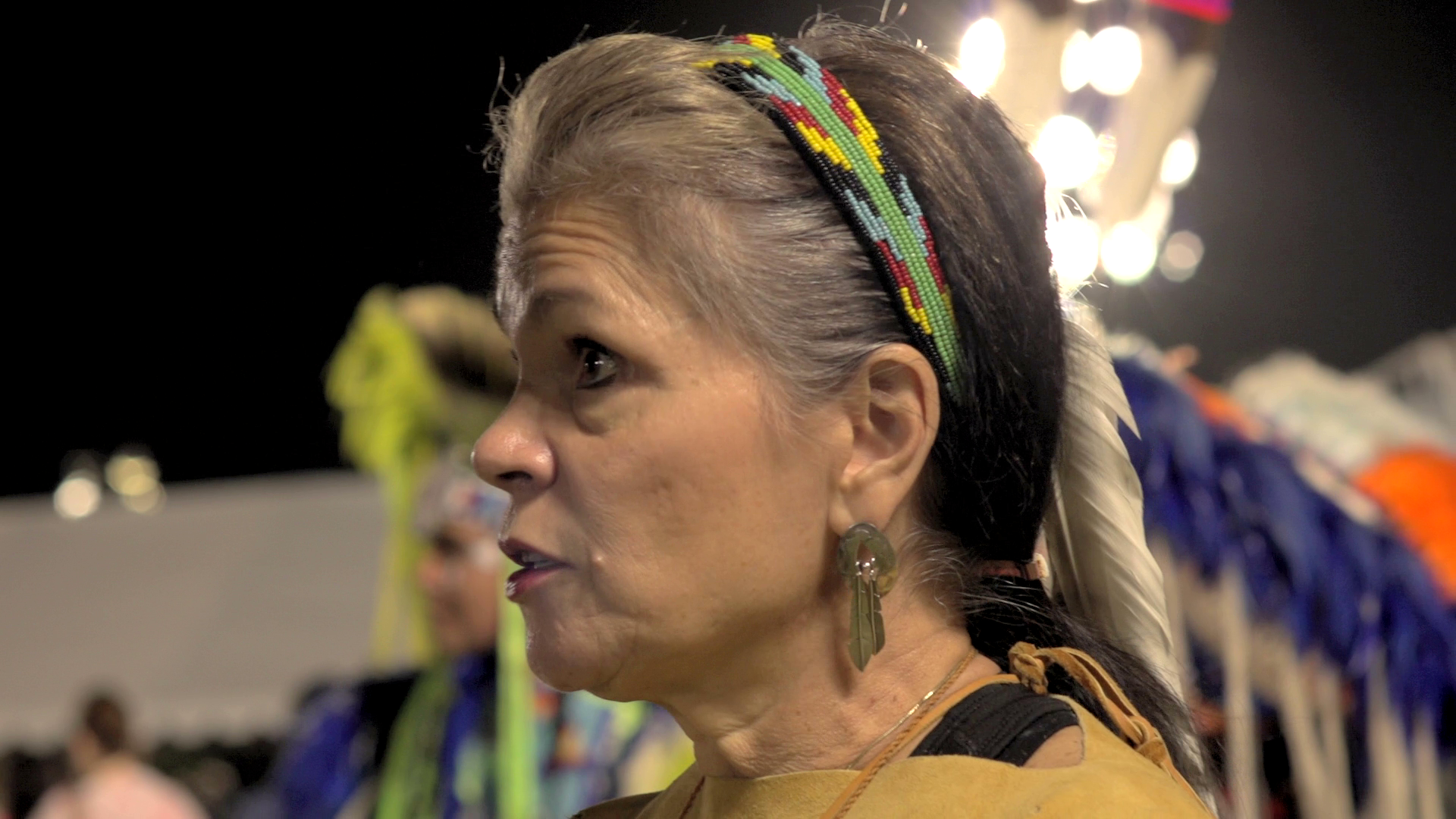 Lisa Man (Seminole) is pre-diabetic but stays active by dancing. 