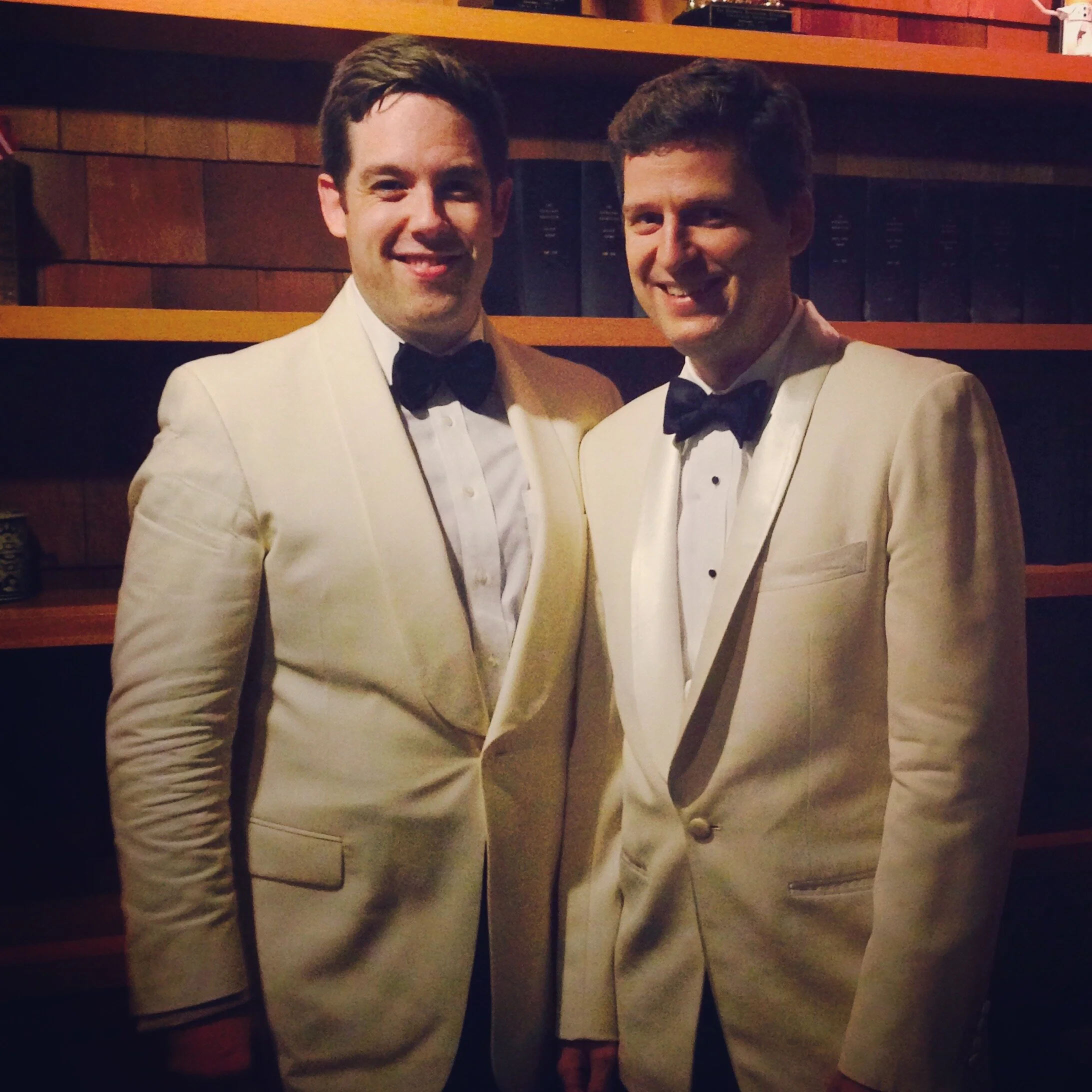 With violinist James Ehnes after performing the Barber Violin Concerto with The Cleveland Orchestra.Blossom Music Center, August 2015