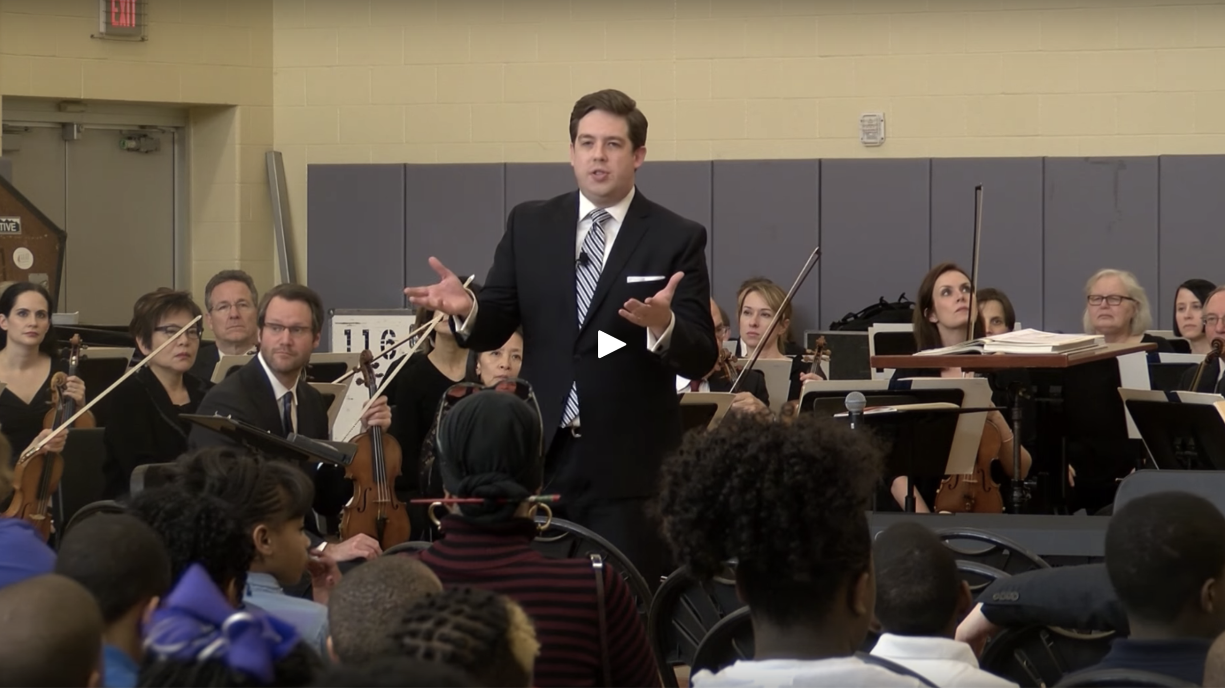 Video: Brett Mitchell leads The Cleveland Orchestra in concert at Patrick Henry School