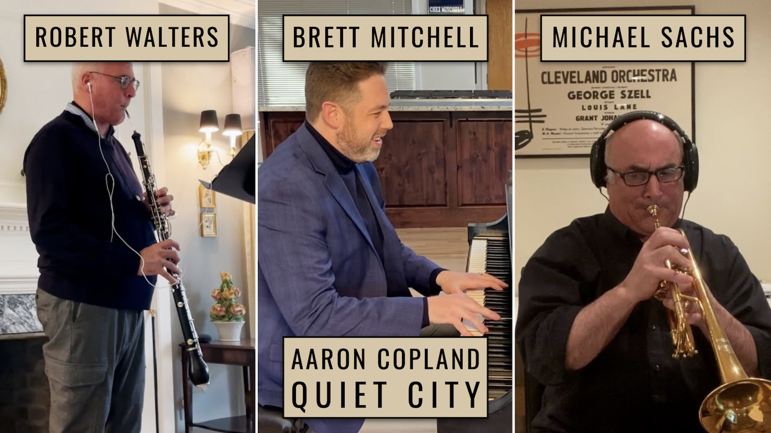 Video: Cleveland Orchestra musicians join Brett Mitchell for 80th-anniversary performance of Copland's 'Quiet City'