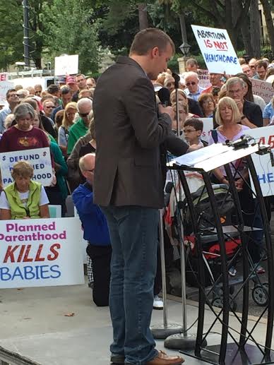 Pastor Jason Meyer, Bethlehem Baptist Church "We pray Governor Mark Dayton may come to grips that You govern all things...we pray that we would see every knee bow to Jesus Christ as Lord!"