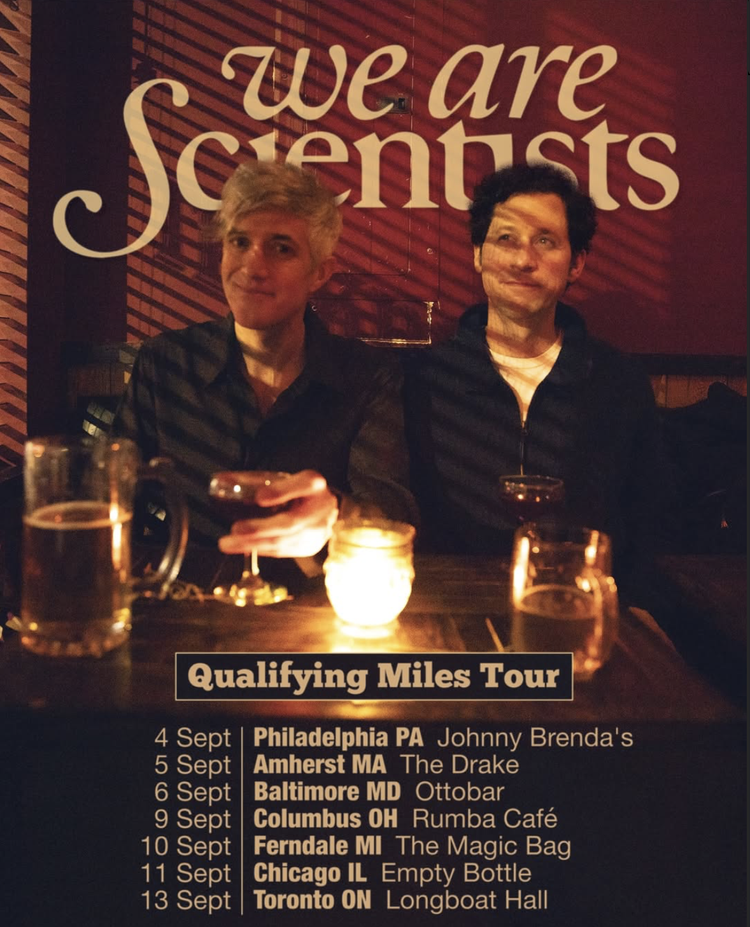 Philadelphia, PA — Johnny Brenda’s w/ We Are Scientists and Sean McVerry (support)