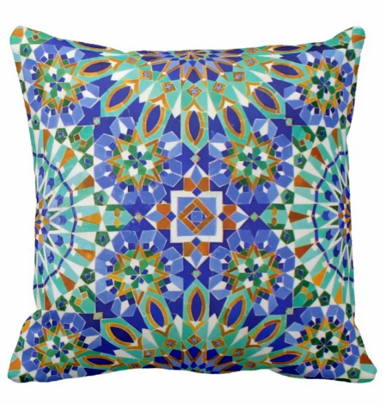 moroccan velvet pillow