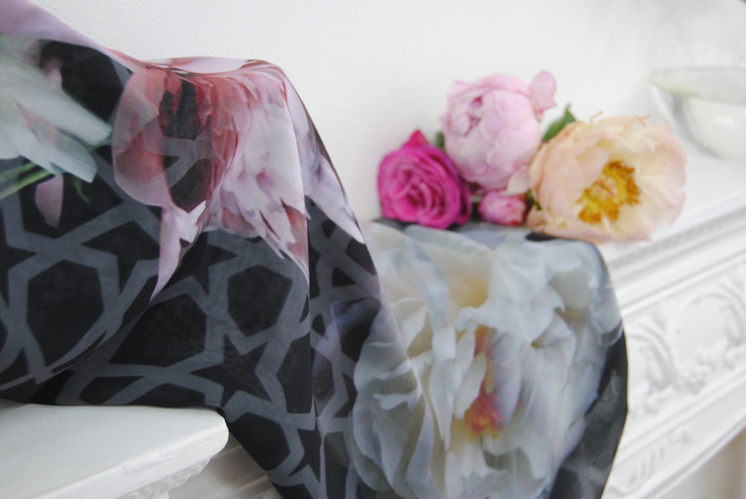 Modern Arabesque Designs- Karama by Hoda- Moroccan Scarf Bohochic Scarf