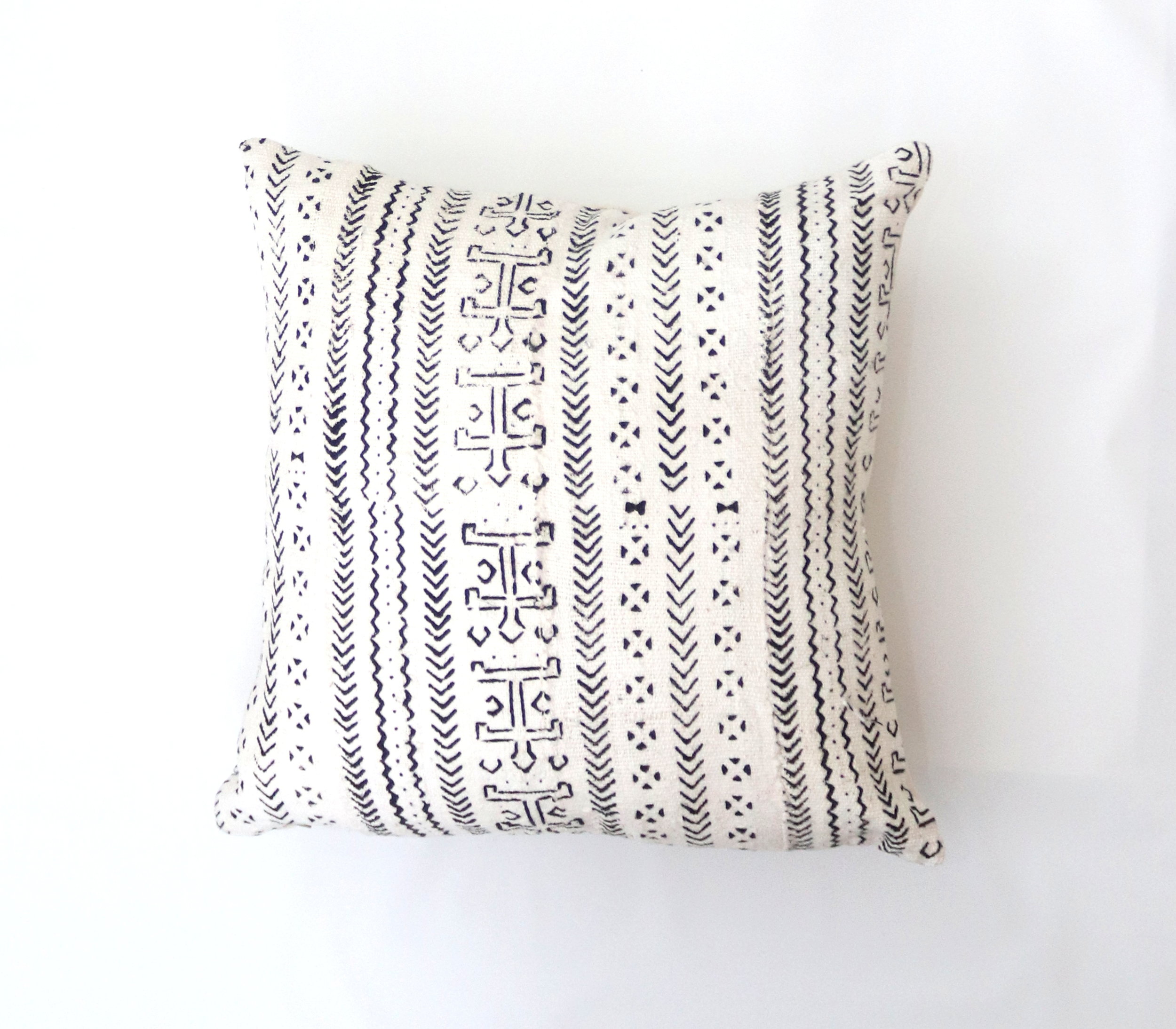 Copy of Tribal Mudcloth Moroccan Pillow Handcrafted in Morocco. Moroccan Decor- Karama Interiors