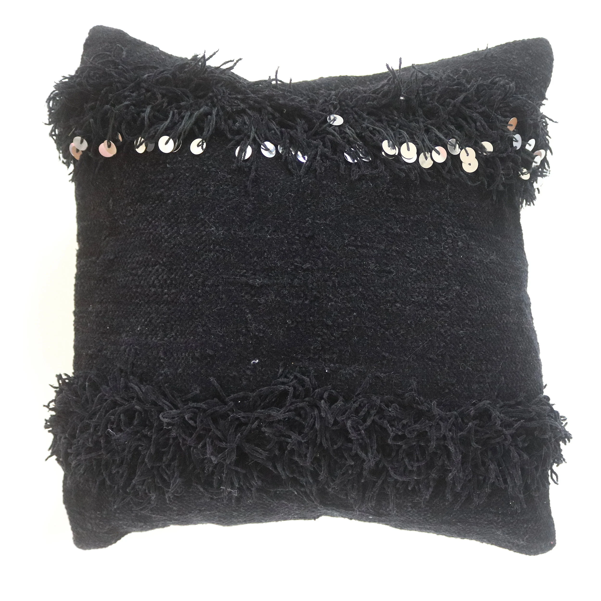 Copy of  Moroccan Wedding Marriage White Pillow Handcrafted in Morocco. Moroccan Decor- Karama by Hoda Karama Interiors Karama Company