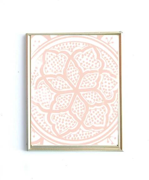 Moroccan Ceramic Painting Art- Pink- Karama by Hoda.jpg