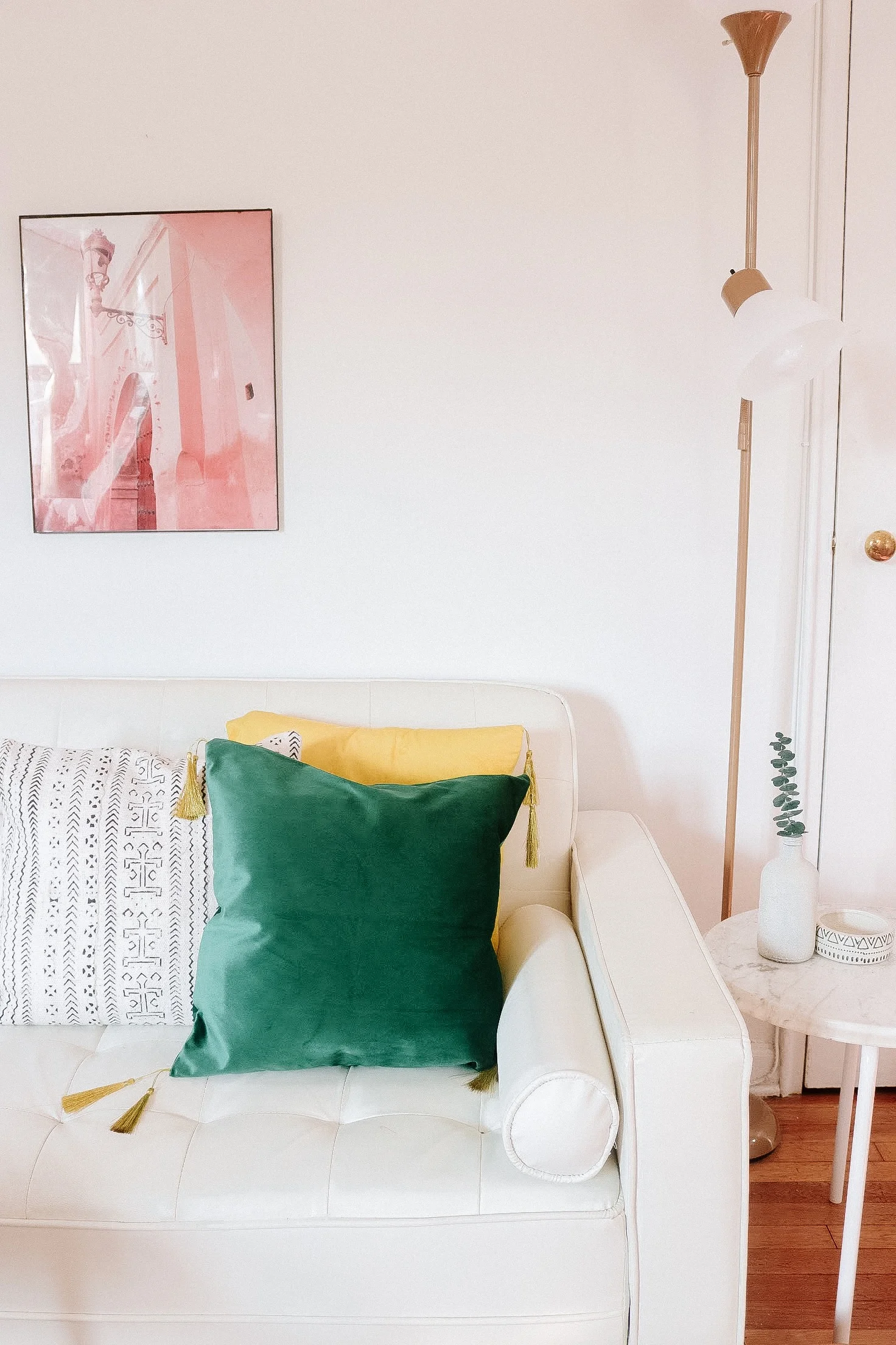 Copy of Karama by Hoda- Green Velvet Moroccan Pillow