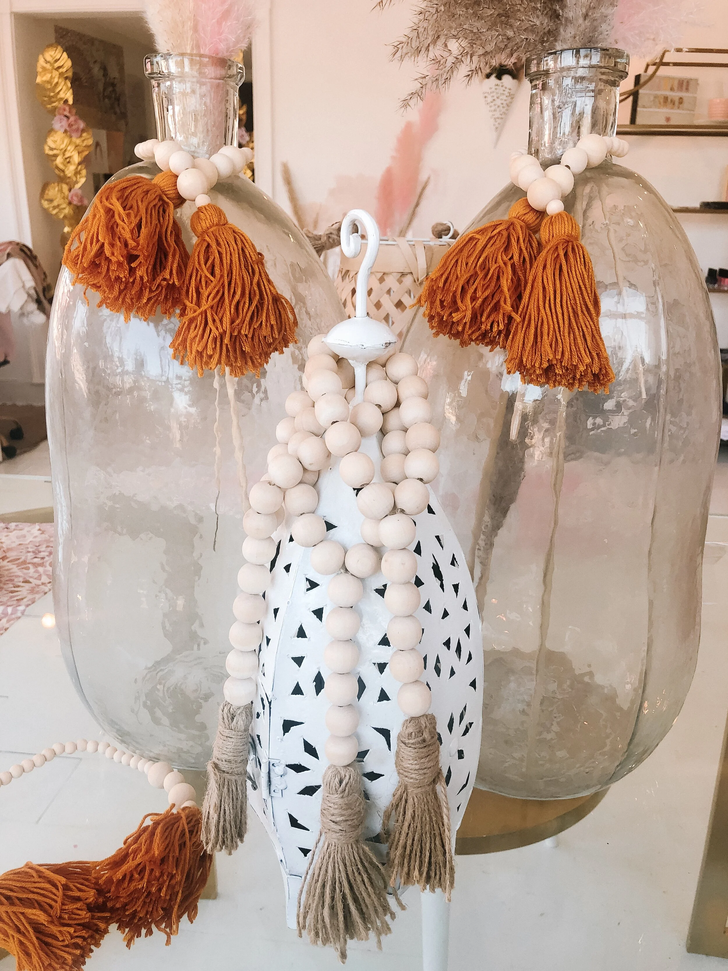 Wooden Tassel Garland- Mustard Yellow- Karama by Hoda1.jpg