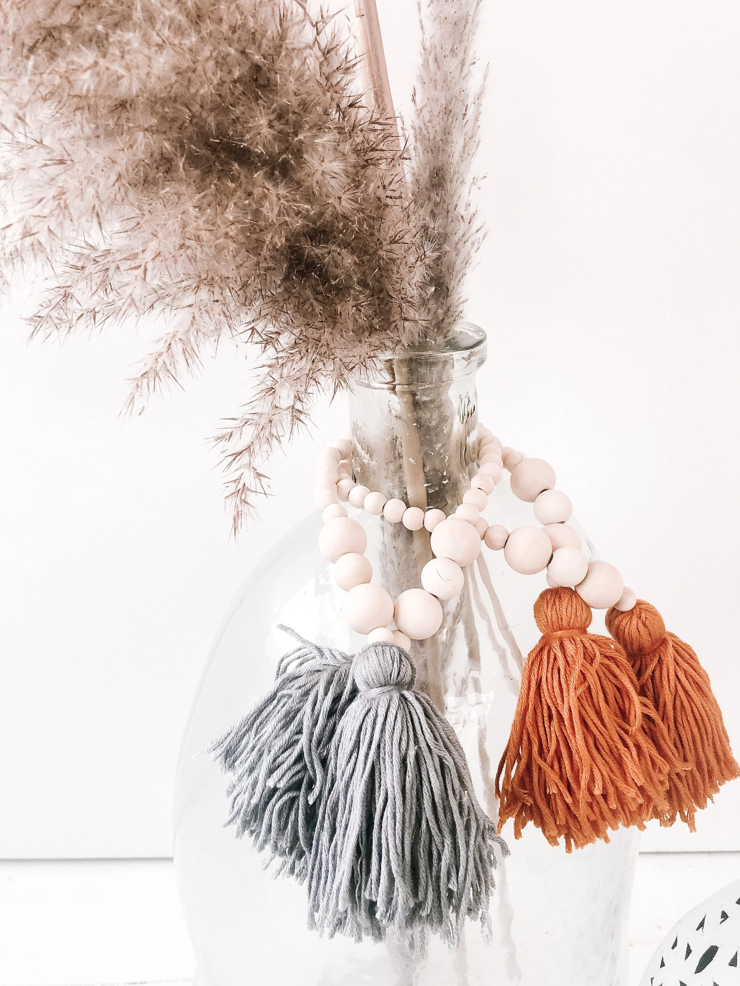 Wooden Beads Tassel Gray-Karama by Hoda.jpg