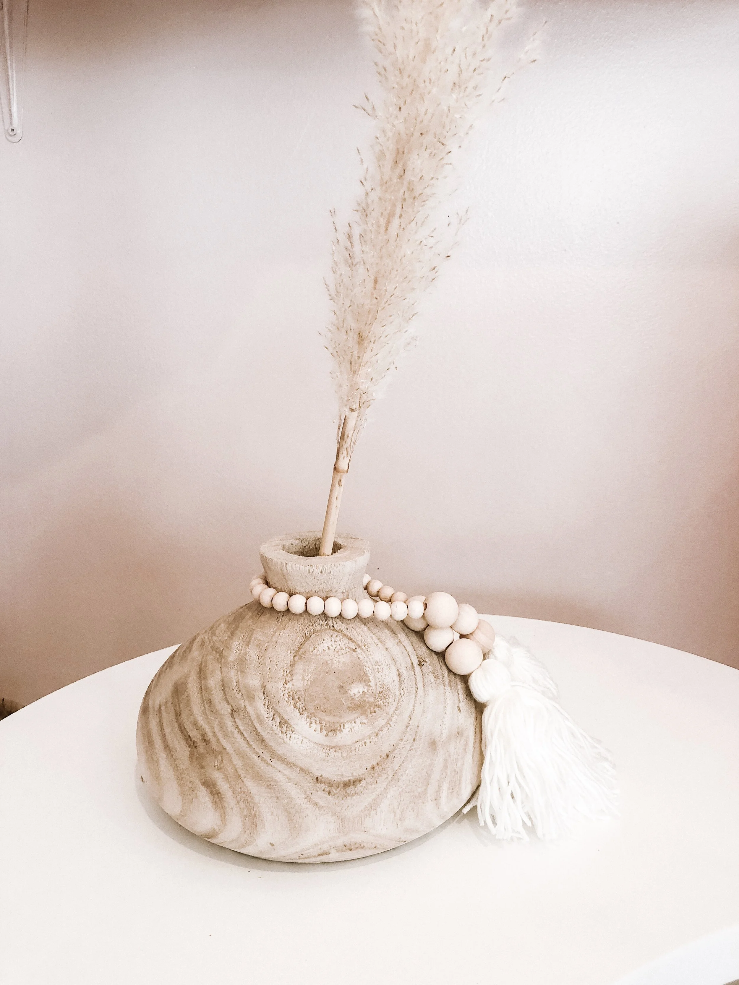 Wooden Vase- Boho Decor